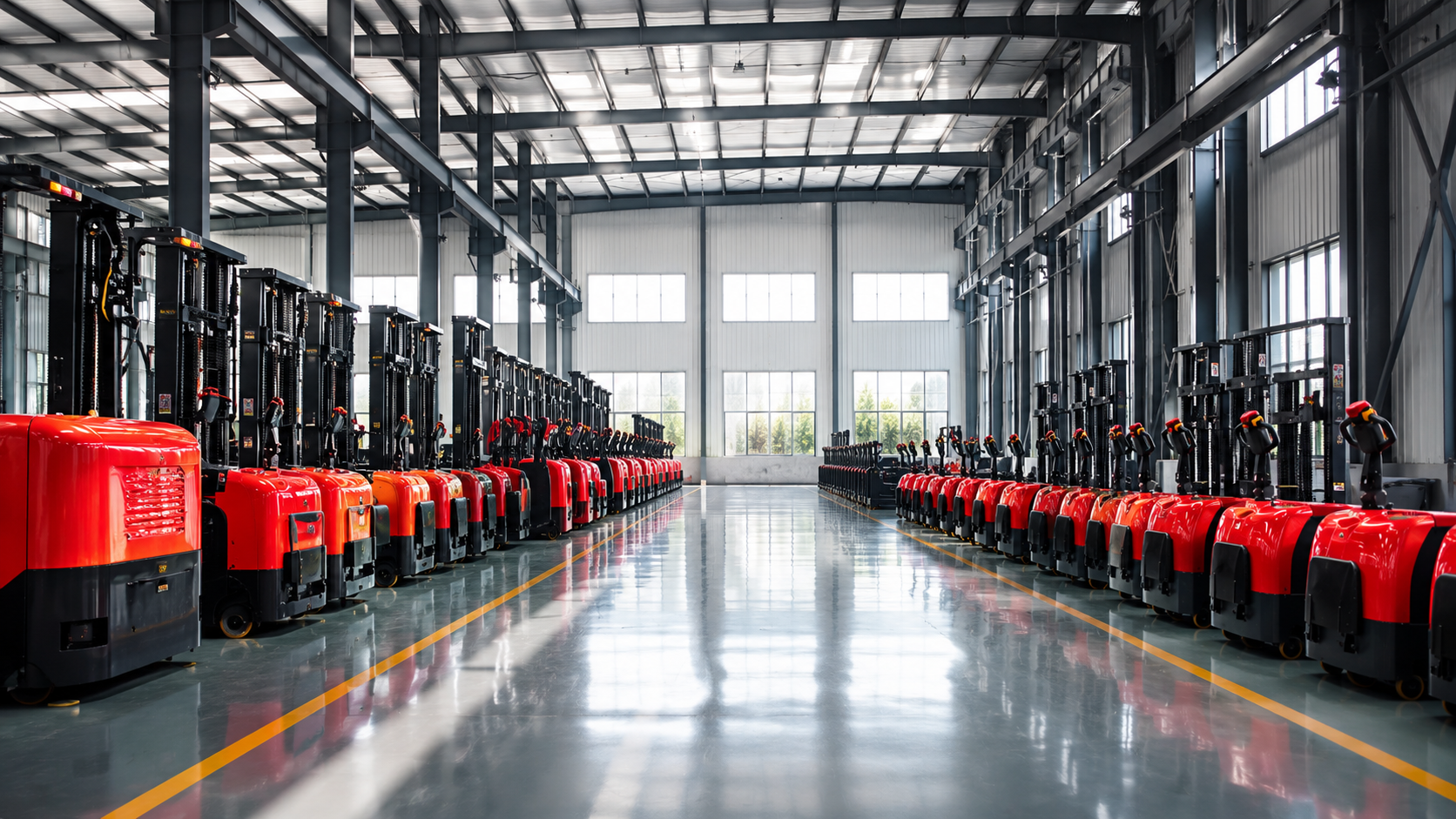 YanX Forklift factory and manufacturing facility