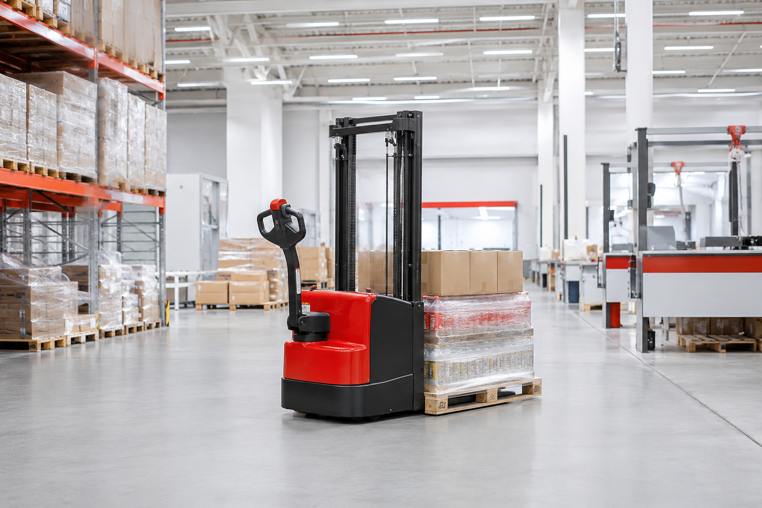 YanX warehouse equipment operating in a retail distribution and fulfillment center